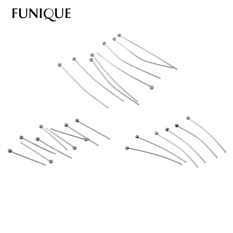 Шпильки с шариковой головкой яркий серебристый тон 100 шт. модная фурнитура сделай