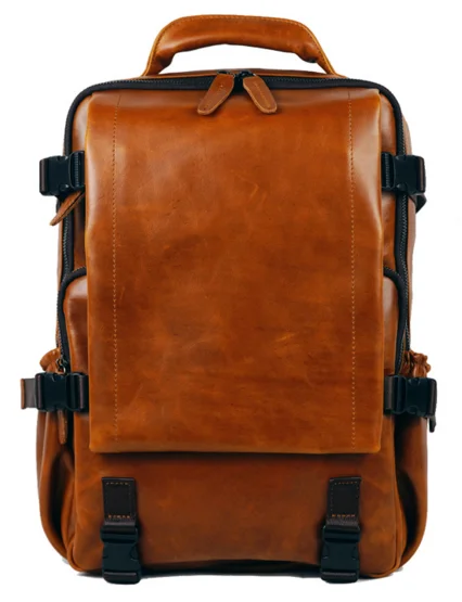 

Large Capacity Genuine Leather Backpack Male Preppy Style Travel Street Bags Laptop Bag Youth Student Cowhide School Bag D636