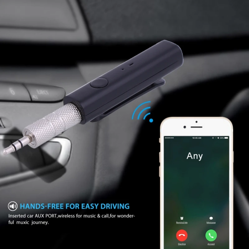 EDAL беспроводной Bluetooth приемник 3 5 мм потоковый A2DP авто AUX аудио адаптер