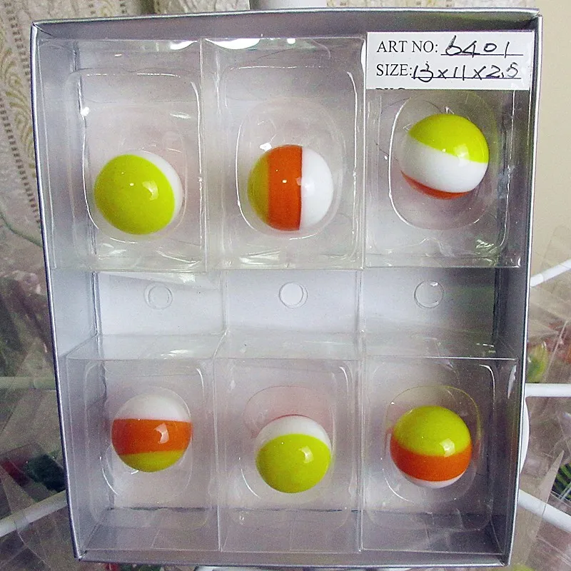 12 шт. оптовая продажа полосатый ручной выдувной стеклянный шар модель маленькая