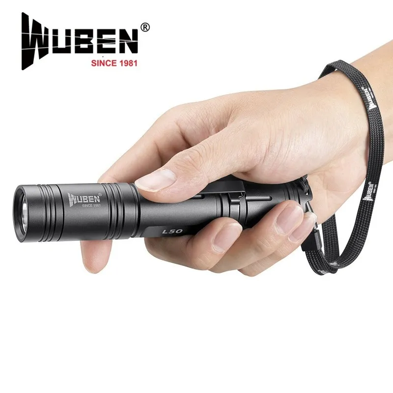 Wuben L50 USB перезаряжаемые фонарик CREE XP L2 Светодиодный max 1200 люмен луч расстоянии 200 м
