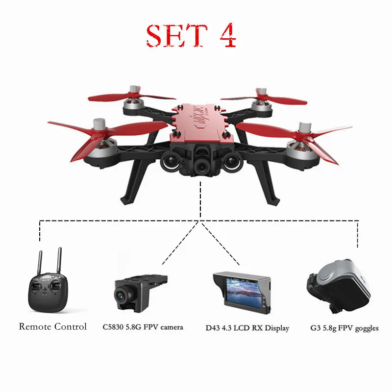 Upgraded Version MJX B8 Pro Bugs 8 Pro Радиоуправляемый Дрон Квадрокоптер бесщеточный с 2204 мотором 1800KV 3D переворачивает Радиоуправляемый Дрон игрушка самолет VS Bugs3 6 - Цвет: Upgraded Version