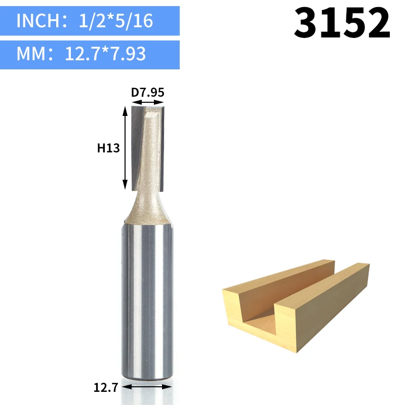 3152 HUHAO 1 шт. 1/" хвостовик ЧПУ для очистки нижней части фрезы Деревообрабатывающие инструменты Два флейты Концевая фреза фрезы для дерева режущие инструменты - Длина режущей кромки: 3152