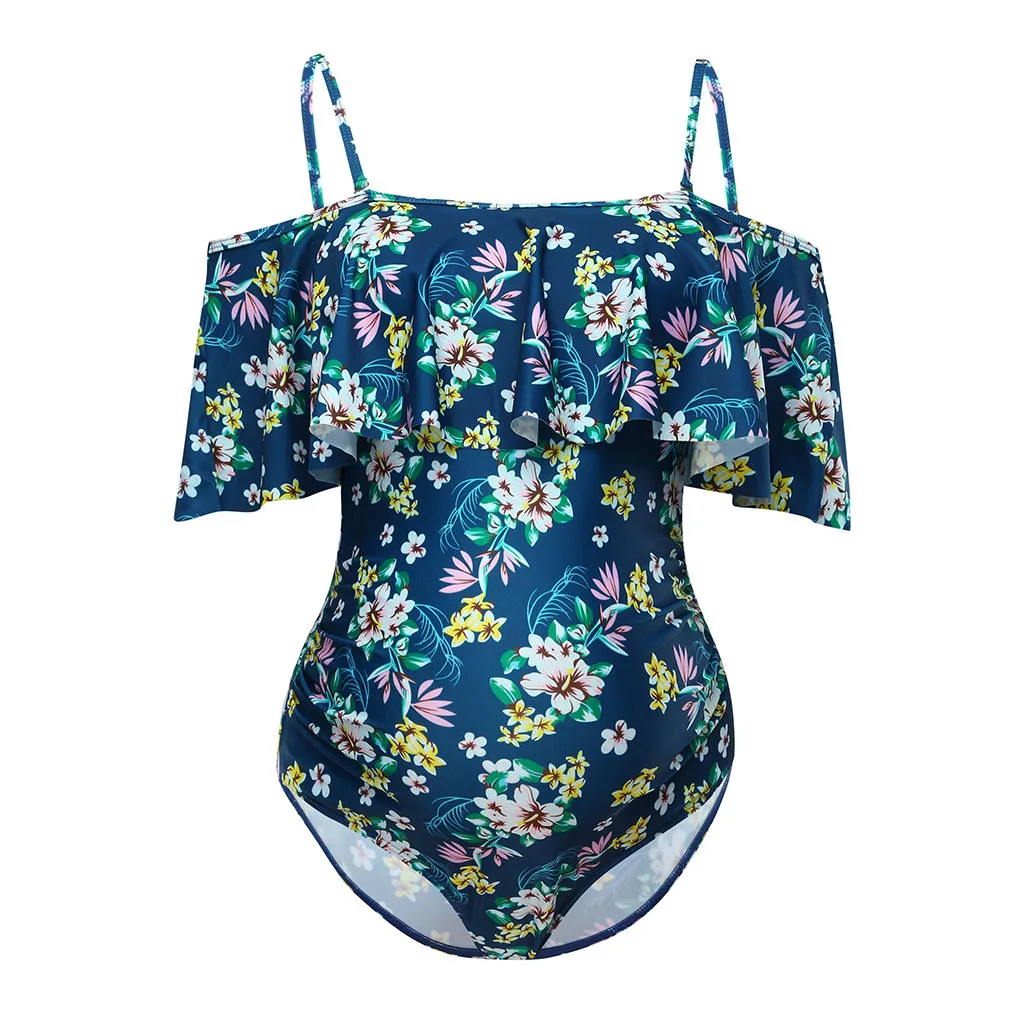 Одежда для беременных танкини женские бикини с цветочным принтом купальник