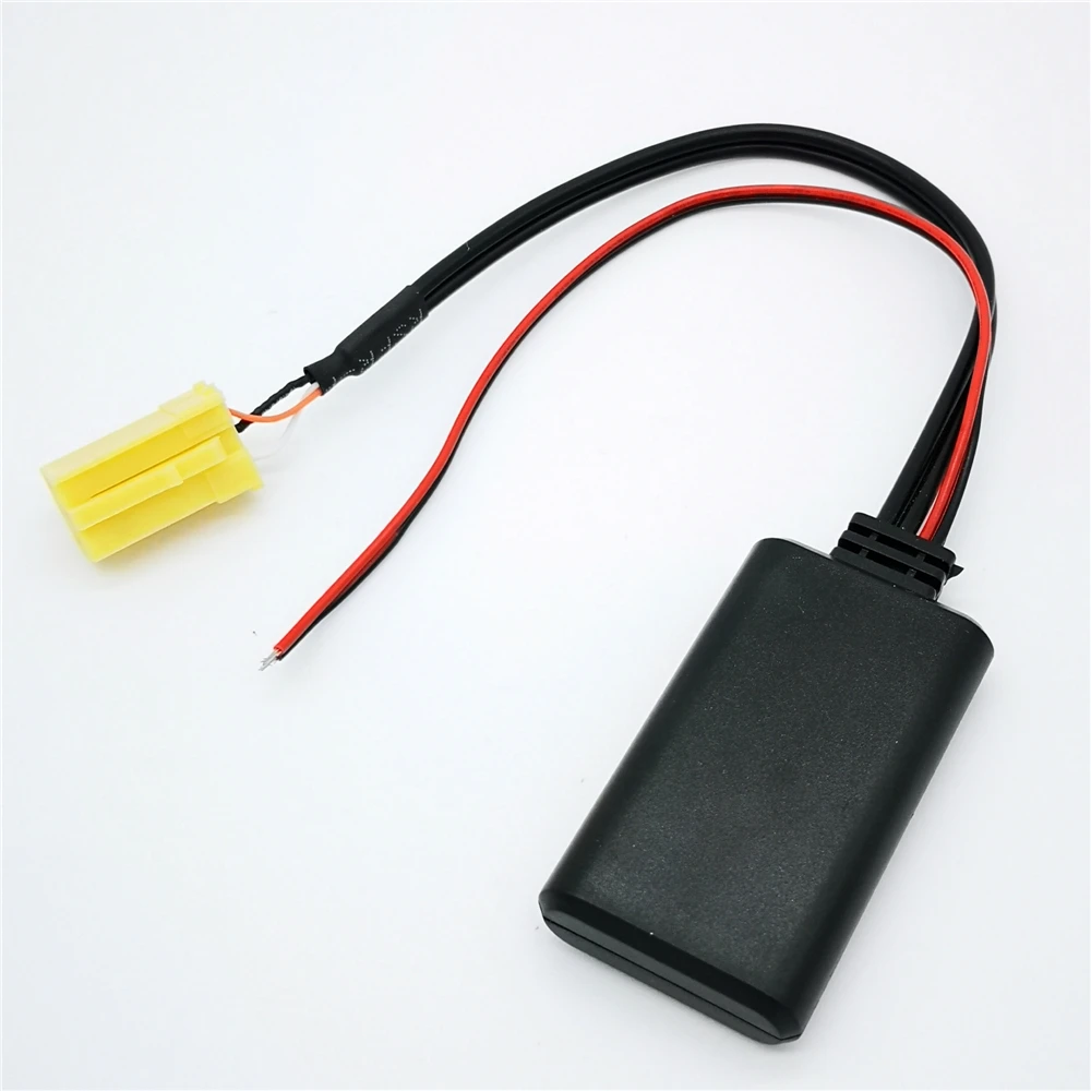 Автомобильный желтый 6Pin Mini ISO Aux in Bluetooth модуль аудио адаптер кабель для Fiat 500 Bravo