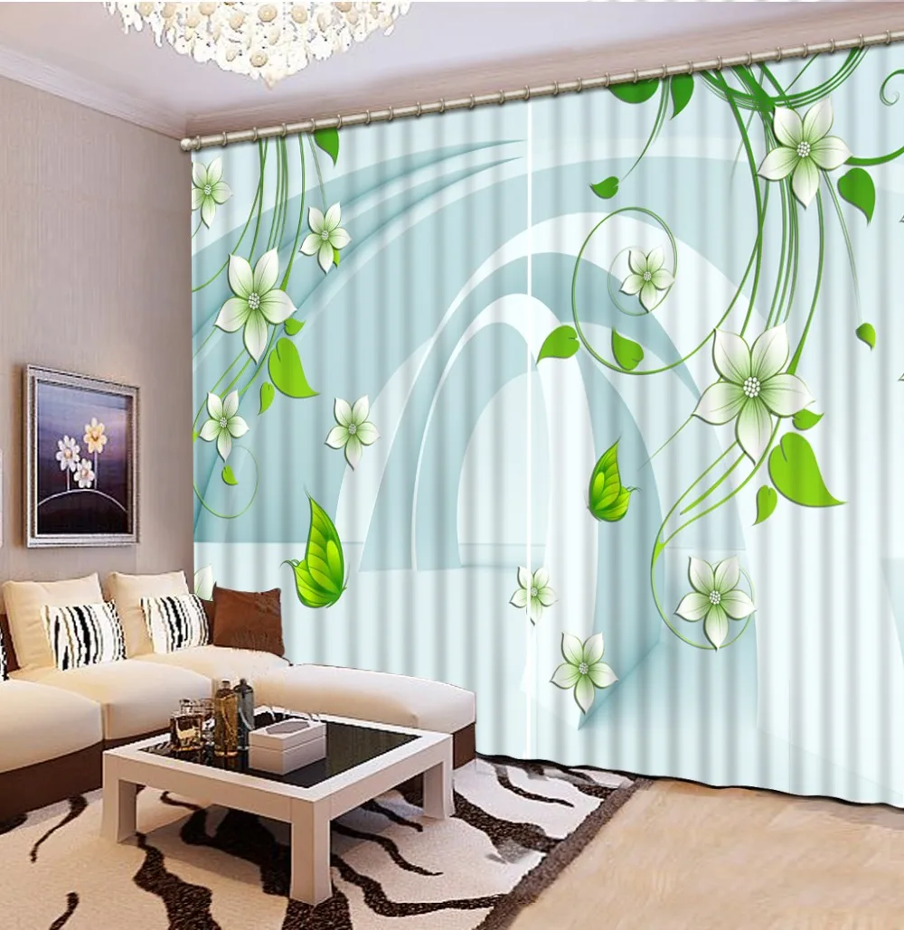 

Photo Curtains Stereoscopic living room Curtains For Bedroom Modern Abstract geometry 3D Blackout Window