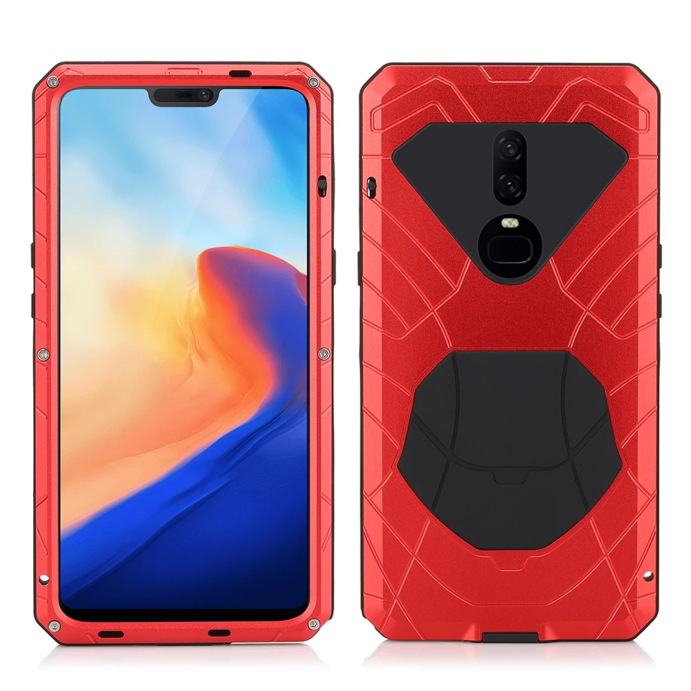Чехол для Oneplus 7 Pro алюминиевый металлический защитный чехол экрана из стекла