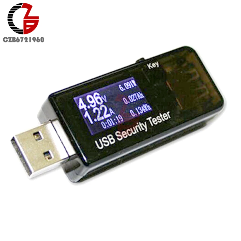 6-в-1 USB тестер безопасности Защита от отключения питания ЖК цифровой вольтметр