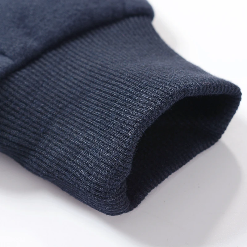 

YiRuiSen Brand Mens Thick Fleece Hoodies With Hat Warm Winter Coat AFASHION Letter Applique Design Fashion Sweatshirts For Men