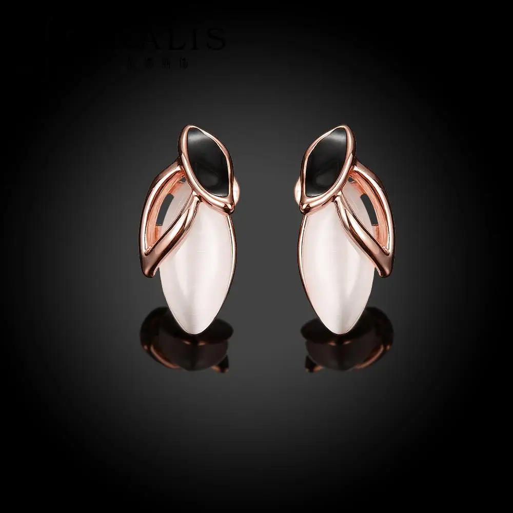 Женские серьги с камнями INALIS большие Вращающиеся Серьги из сплава золотого цвета