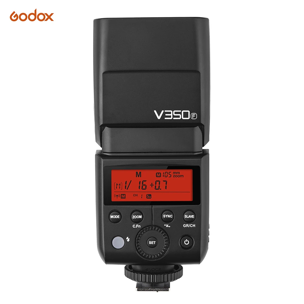 Godox V350F TTL HSS 1/8000s 2 4G Беспроводная вспышка Speedlite со встроенной литий ионной батареей