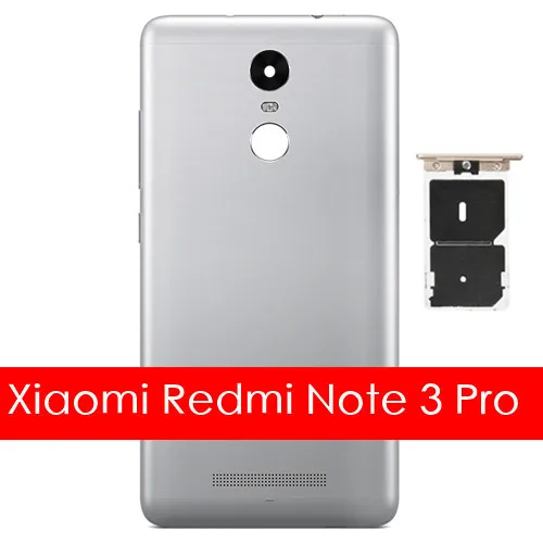 Silver I Note 3 Pro Для Xiaomi Redmi Note 3 Pro задняя крышка корпус металл+ слот для sim-карты для Redmi Note3 Pro 150 мм Задняя крышка батареи Замена двери - Цвет: Silver I Note 3 Pro