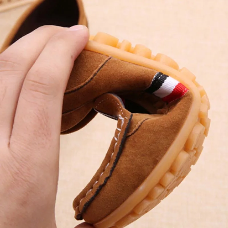 Spring Kids Soft Sneakers Fashion Boys Cow Mucsle Sport Running Shoes for Girls Toddler Autumn Leather Teenagers | Детская одежда и