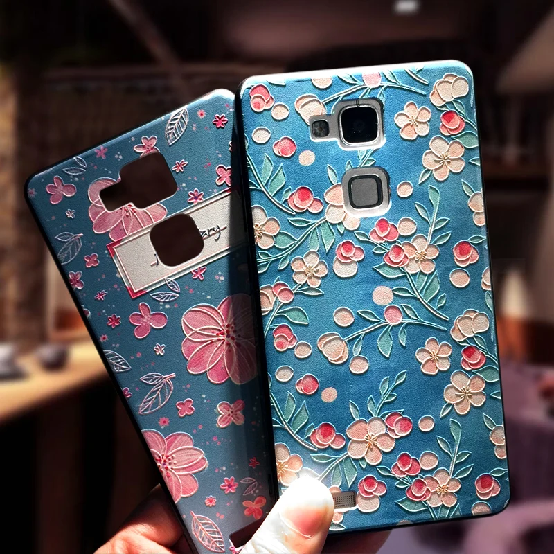 Чехол для huawei Honor 7, Fundas, рельефный рисунок, Премиум, мягкий, ТПУ, капа, задняя крышка, чехол для мобильного телефона, бампер, 5,2 дюймов, Coque Fundas