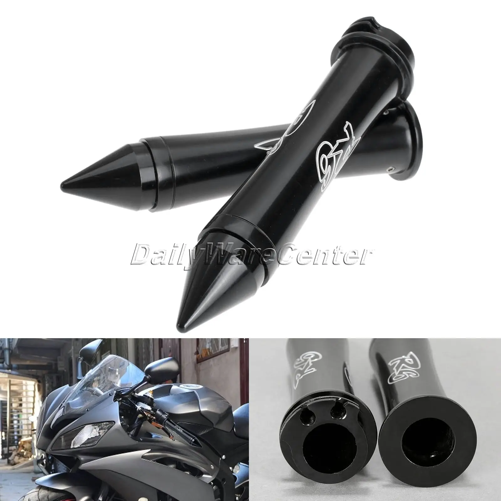 Ручки для мотоцикла YZFR6 R6S YZF R6 7/8 дюйма 22 мм|end grip|motorcycles handle hand gripgrips motocross |