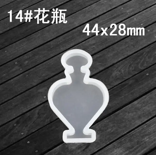 vase 2 XCDIY силиконовая форма для ювелирных изделий Подвеска милые животные кошка кролик олень лошадь Смола Силиконовая Форма Ремесло Ювелирные изделия Кулон DIY - Цвет: vase 2