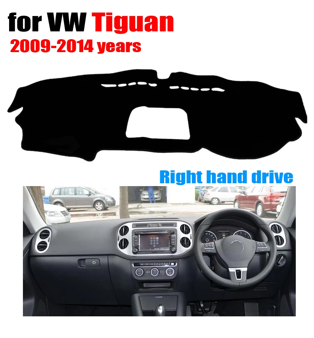 Чехлы на приборную панель автомобиля коврик для VOLKSWAGEN VW Tiguan 2009-2014 правый