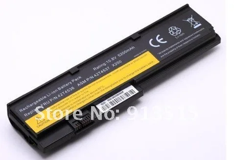 Аккумулятор для ноутбука Lenovo ThinkPad X200 X200S X201 X201S X201i 42T4650 черный 6 ячеек быстрая