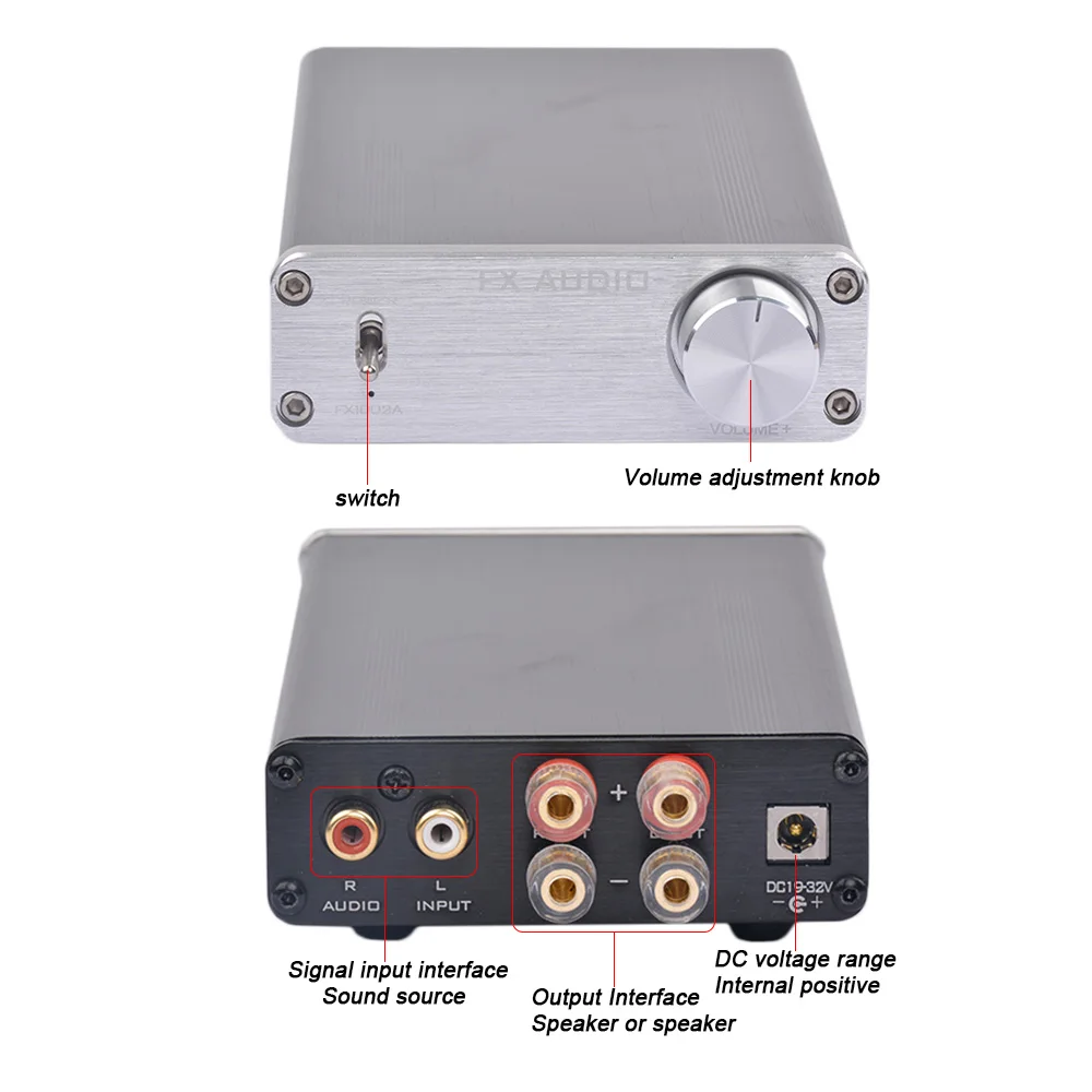 FX Audio FX1002A 160Wx2 TDA7498E TL082 NE5532 чистого цифрового аудио усилитель высокой Мощность Hifi