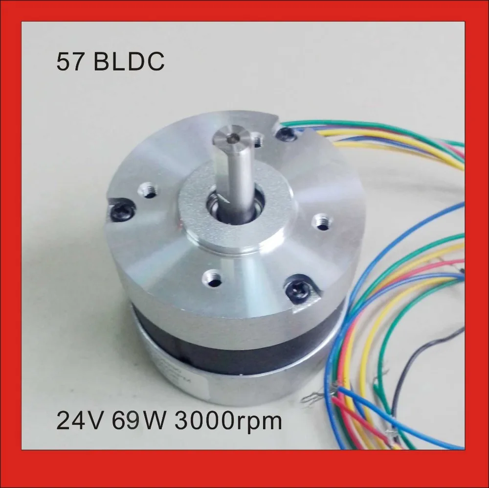 Motor sem Escova da C.c. Nema23 do Motor de Bldc 69w 28oz-in 57 mm 24v 3000rpm 57 mm