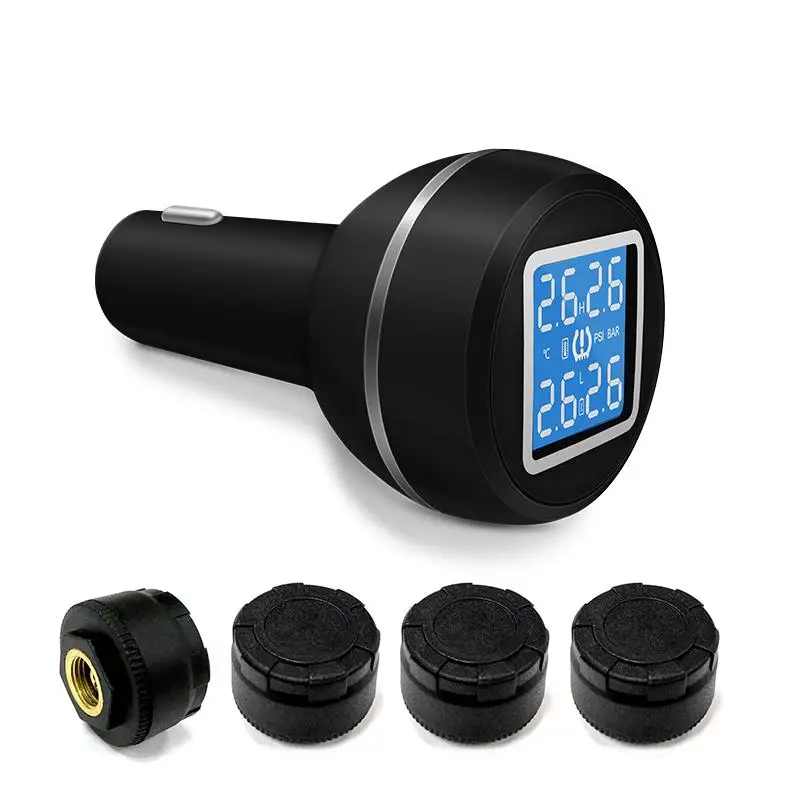 Цифровая беспроводная автомобильная TPMS BAR PSI система мониторинга давления в
