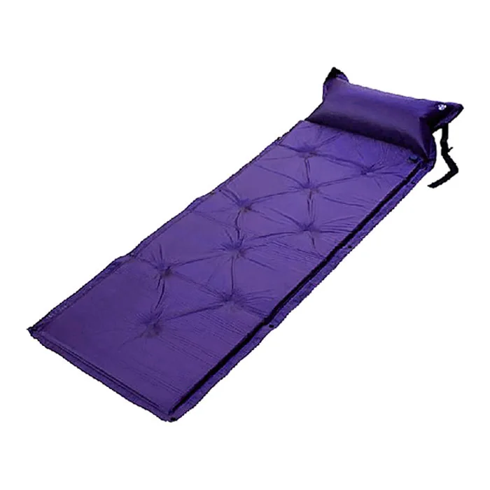 Outdoor camping 1x single sleeping mat mattress pad portable bed with pillow | Спорт и развлечения