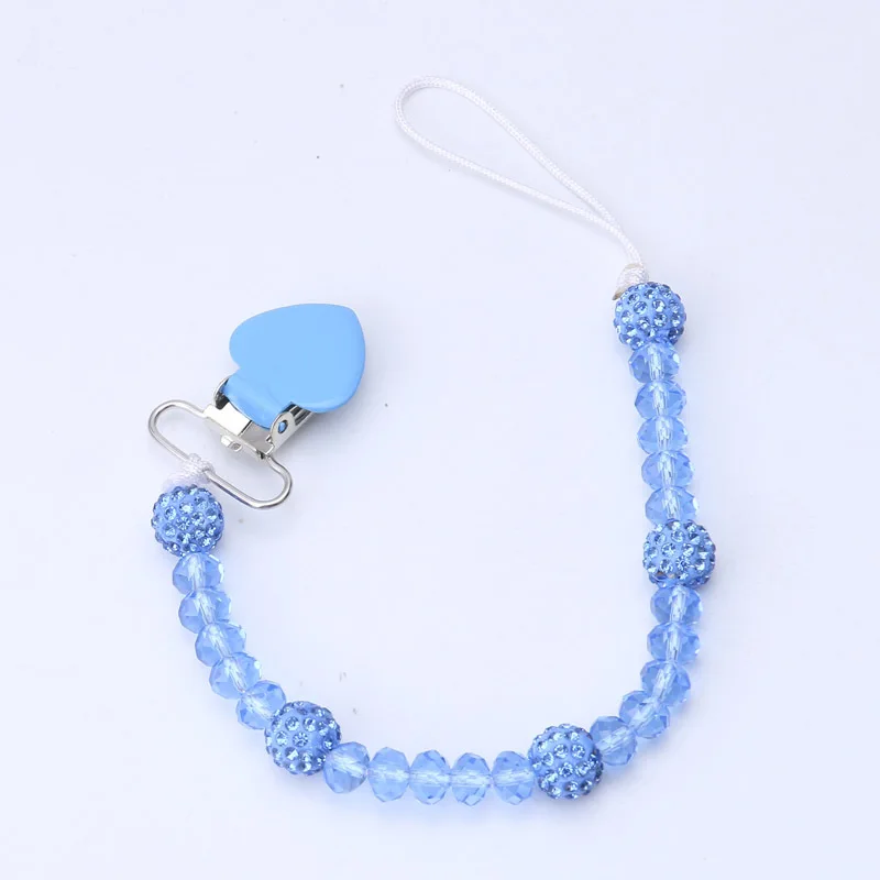 10 шт. детские соски цепи клип предотвратить падение кристалл держатель для