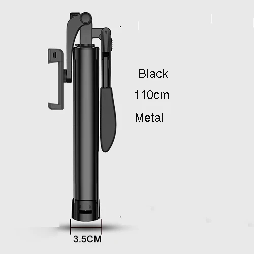 Видео стабилизатор селфи палка Штатив для iPhone Xiaomi huawei Bluetooth штатив селфи палка монопод заполняющий свет для мобильного телефона - Цвет: Серый