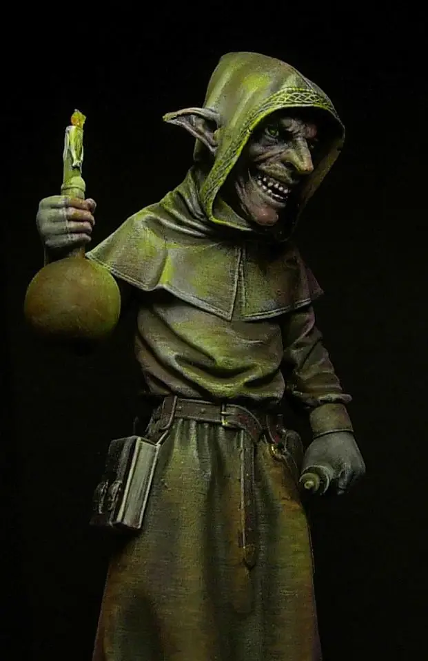 

Сборная Неокрашенная шкала 1/24, 75 мм, историческая Миниатюрная модель Goblin из смолы, комплект для гаража