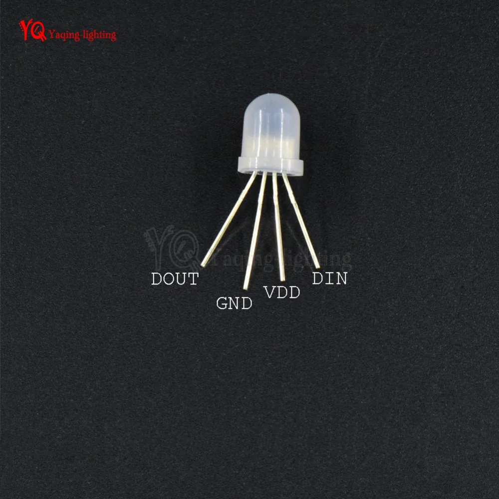 10~ 1000 шт RGB Полноцветный IC встроенный APA106 F8 8 мм F5 5 мм Neo pixel Arduino светодиодный чип 5В