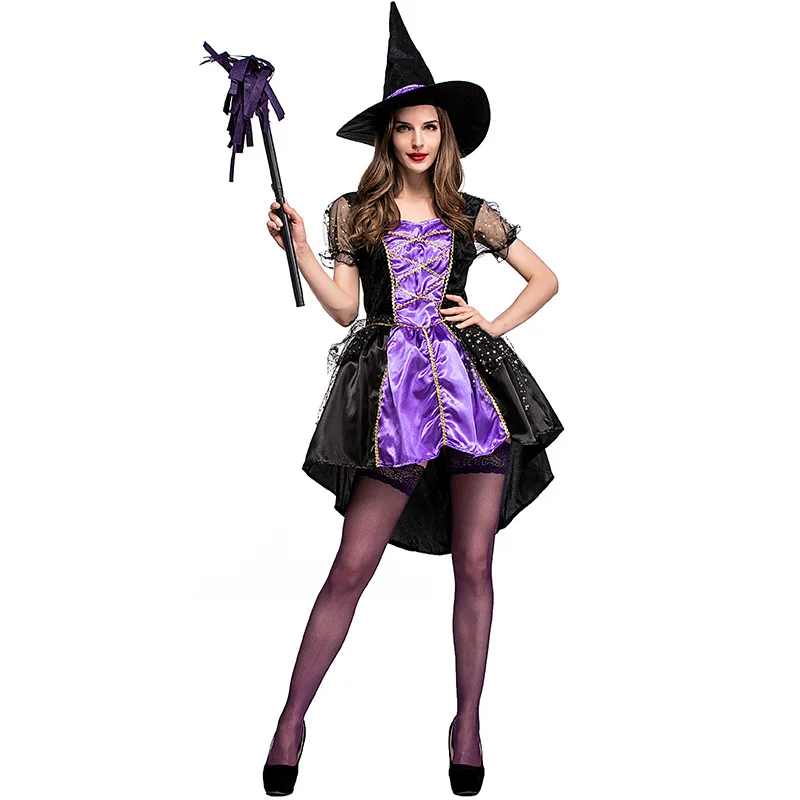 Женский Crafty Vixen злой костюм ведьмы на Хеллоуин сексуальное Spellcaster классическое
