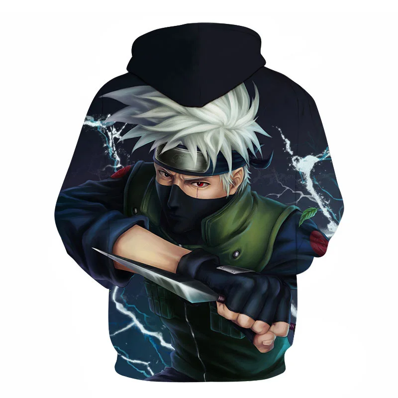 Хит 2019 аниме Наруто толстовки для мужчин и женщин зимние пуловеры 3D с капюшоном