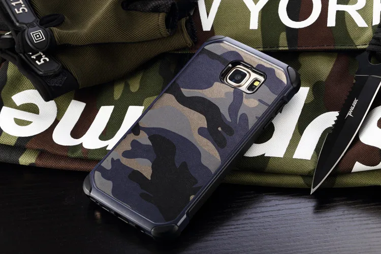 IRONGEER Военная Униформа противоударный чехол для samsung Galaxy S7 S6 край S8 S9 плюс камуфляжный чехол для samsung A3 A5 A7 J5 J7 Note 5/Note 4