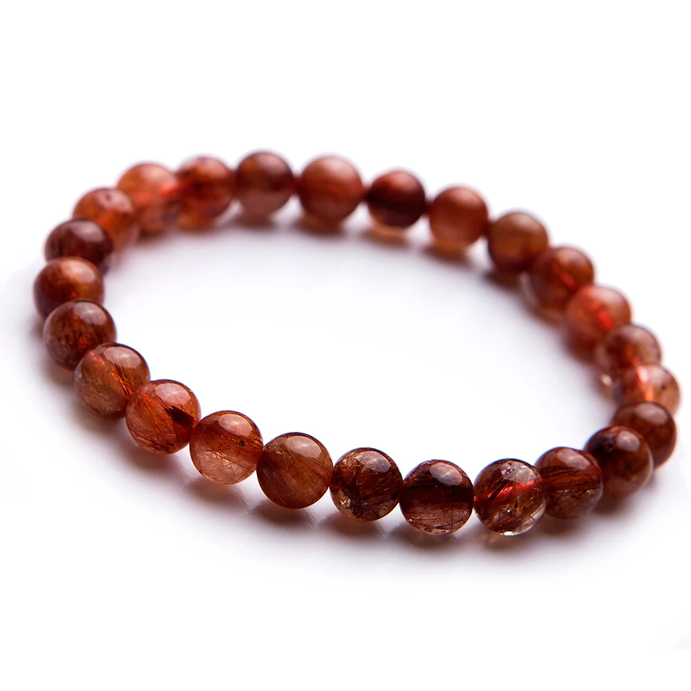 Браслет из натуральной меди с круглыми бусинами 8 мм |