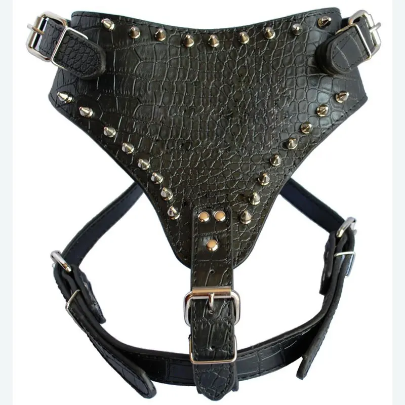 

1PC Pet Harness Adjustable Studded Dog Collar Puppy Dog Harness Chest Honden Harnas Collars And Leashes For Dogs Pet Accessories
