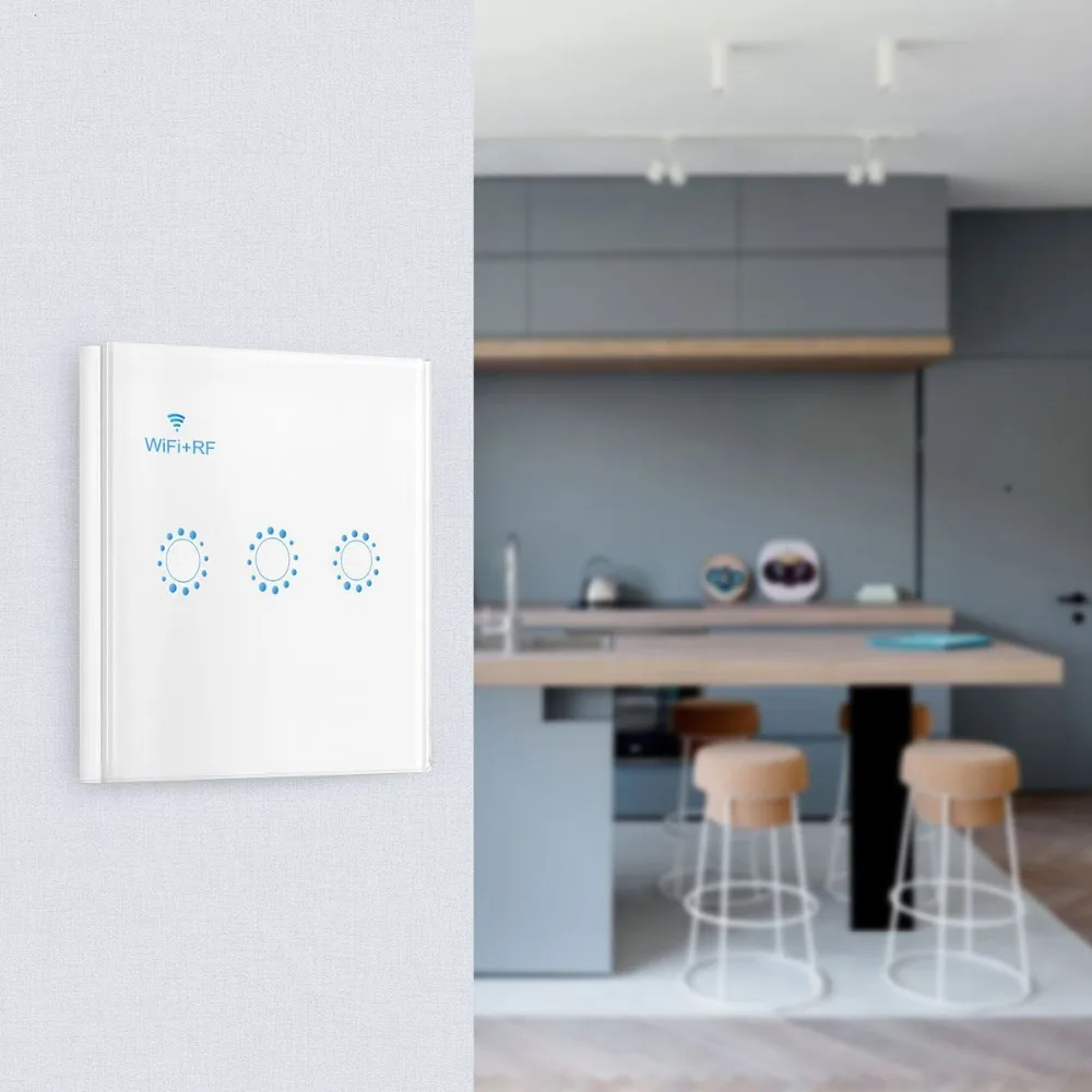 Wi-Fi Smart Switch настенный светильник Беспроводной RF 433 МГц Дистанционное освещение