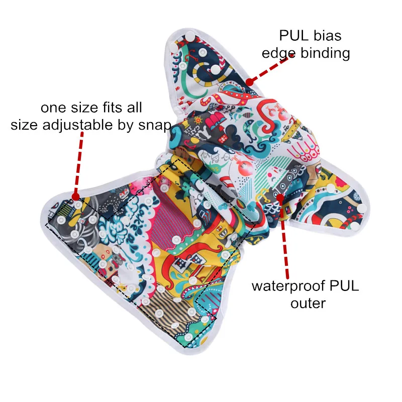 Многоразовые детские подгузники с бамбуковой вставкой на 3 15 кг|cloth diaper|bamboo diaperbaby