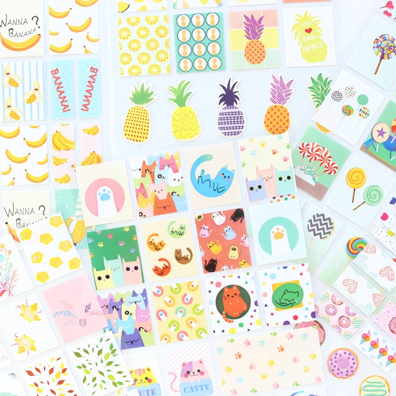 Domikee мультфильм милый kawaii школы Декоративные DIY дневник планировщик наклейки набор канцелярские принадлежности, конфеты пуля журнал наклейки