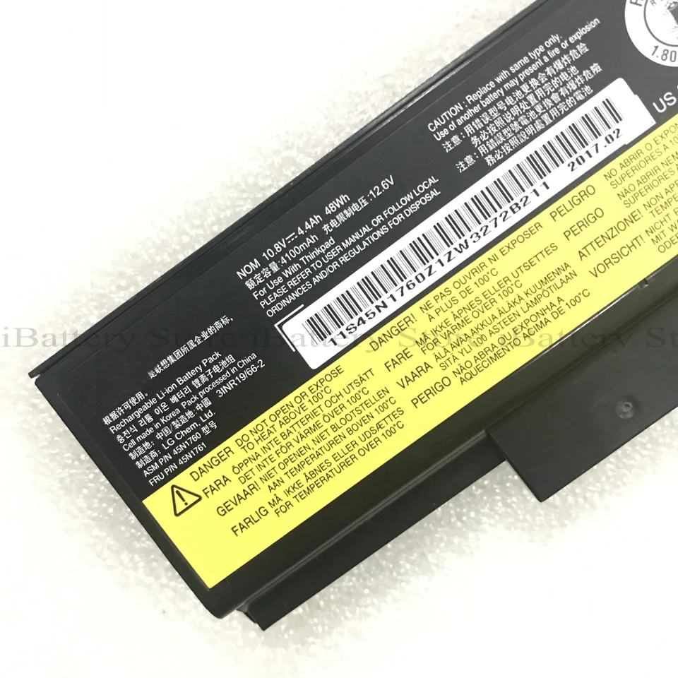 Подлинная 45N1760 батарея для Lenovo ThinkPad E555 E550 E550C E560 E565 45N1761 76 + Plus 4100mAh 10 8 V|Аккумуляторы