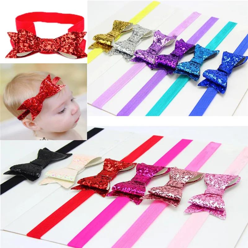 Милая Детская повязка на голову с большим цветком для девочки бант эластичная