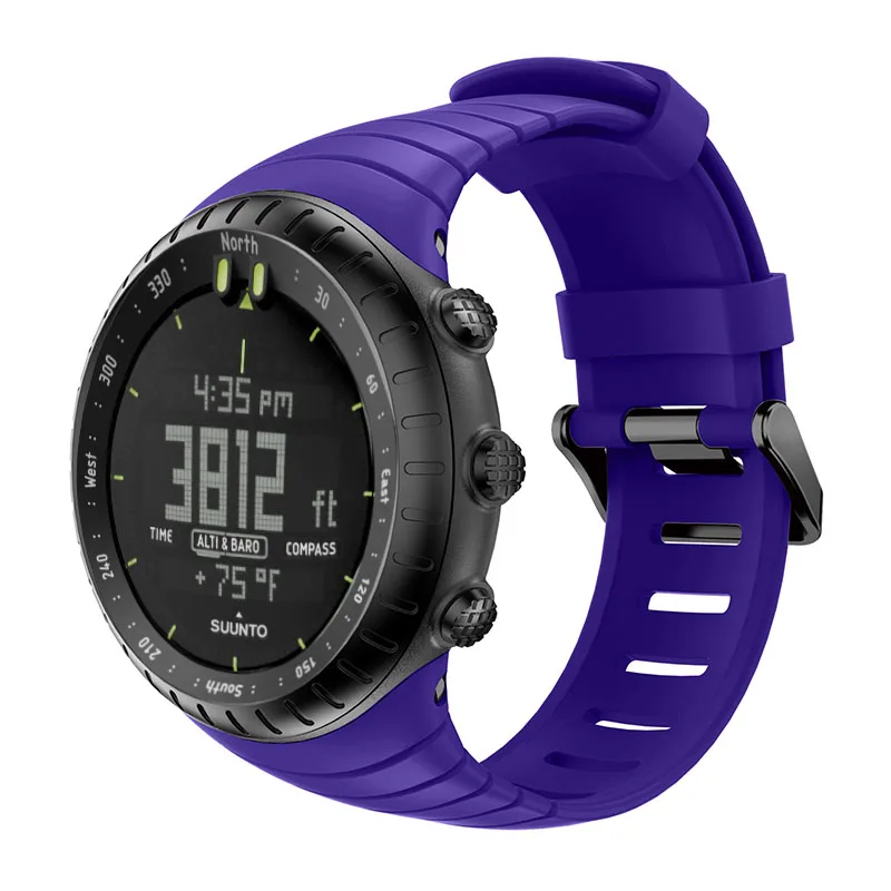 Спортивные Мягкие часы ремешок для Suunto Core часы ремешок Браслет замена Браслет для Suunto Core умные часы запястье
