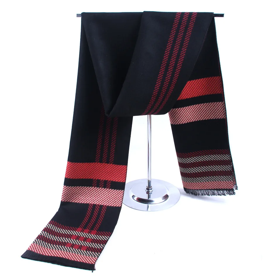 2018 Мода шеи шарфы Для мужчин шарф шерстяной пашмины кашемировый мужской зима