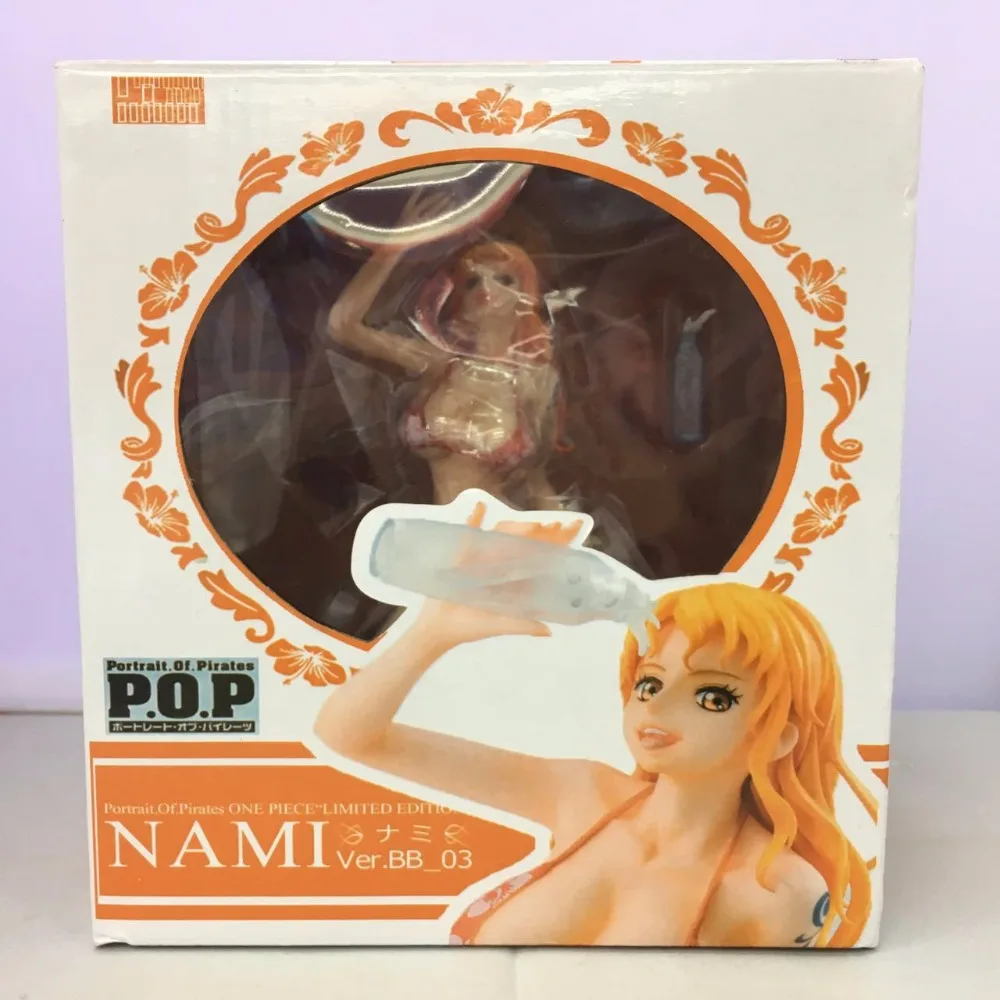 

Anime One Piece Portrait Of Pirates Nami Ver. BB-03 Sexy Girl PVC Action Figure Collectible Model Toys Doll 15cm 3 colors