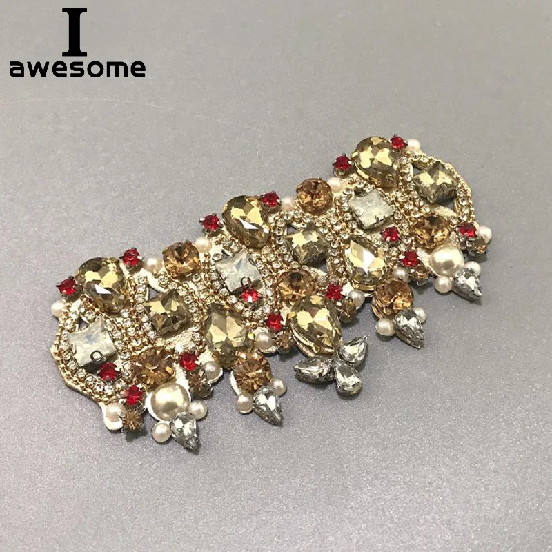 

Кристальные Стразы Свадебная обувь для вечеринки аксессуары для высоких каблуков сандалии сапоги туфли на плоской подошве украшения для о...