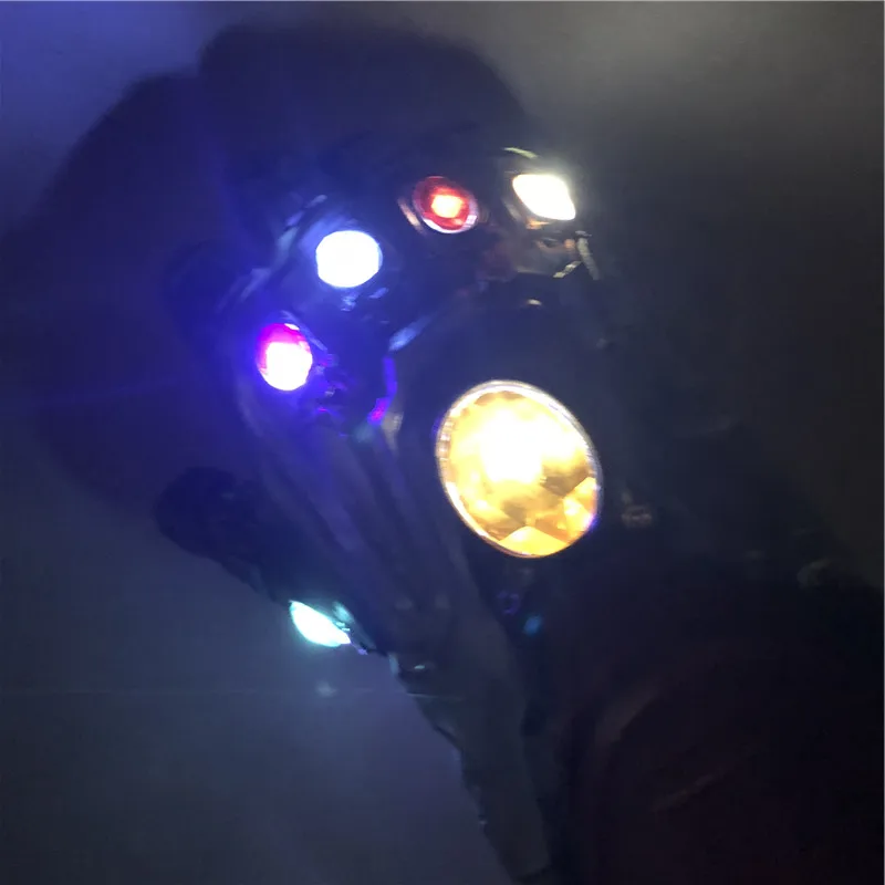 1:1 светодиодный светильник Thanos Gauntlet War cosplay светодиодный перчатки подарок костюм Хэллоуин реквизит
