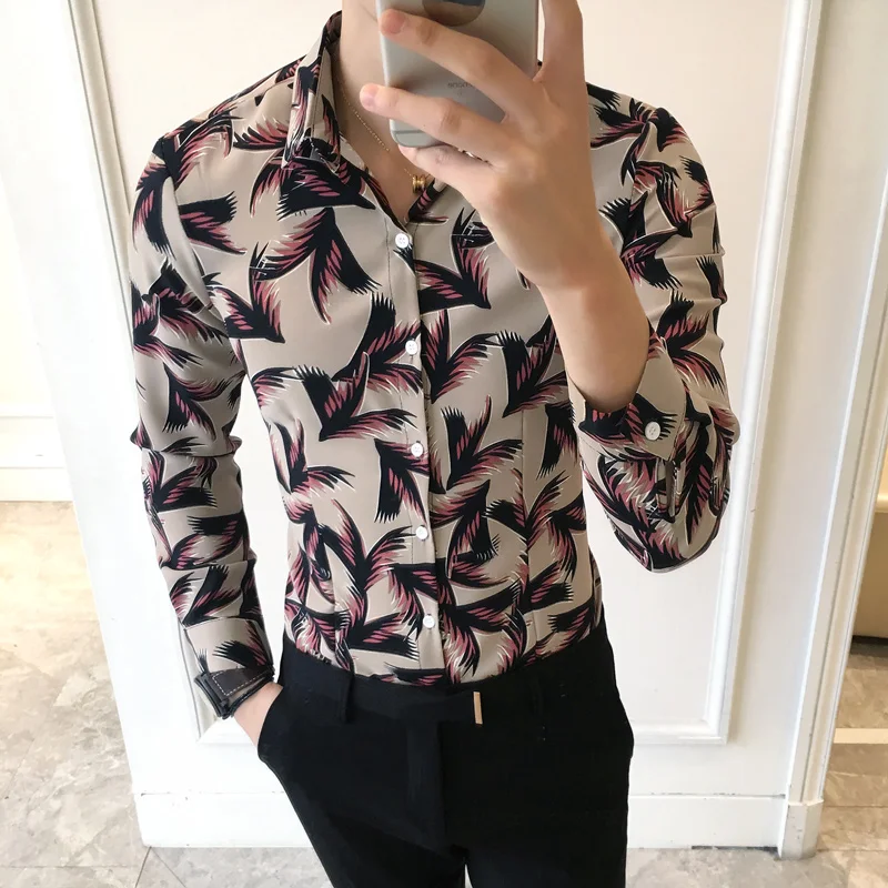 Мужские нарядные рубашки Camisa Social Masculina приталенные мужские больших размеров