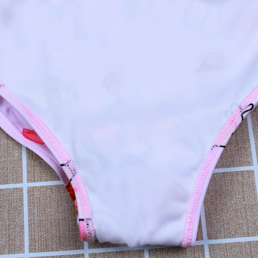 Детский купальный костюм для девочек детский с лямкой на шее купальник шапочкой