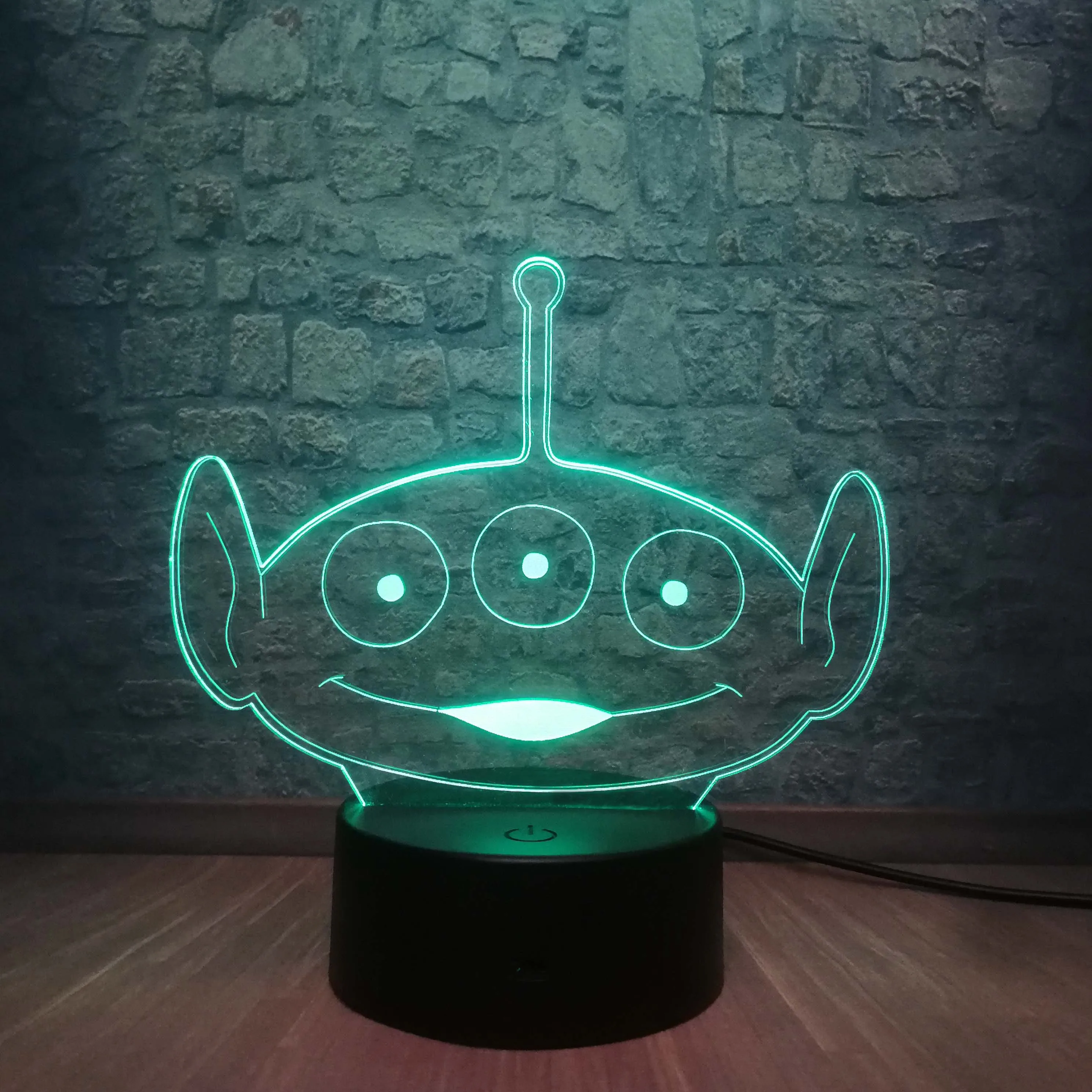 Милая игрушка история инопланетяне 3D Светодиодная лампа USB зарядка Подростковая