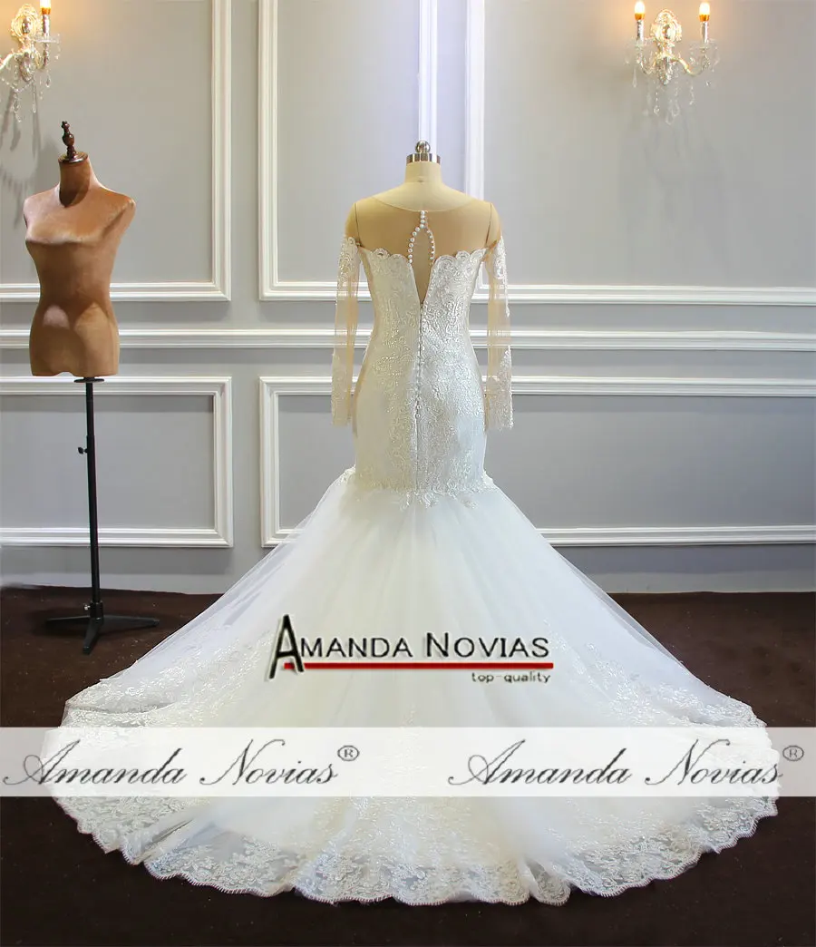 Robe mariage свадебное платье русалки Аманда новиас настоящая работа фото невеста