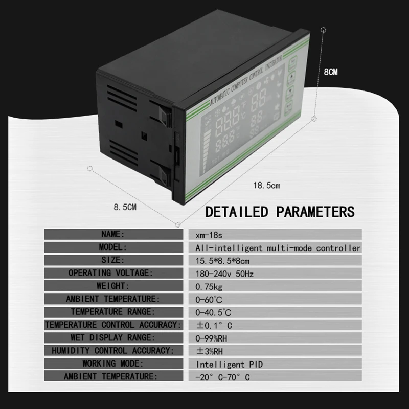 Xm-18S контроль инкубатора яиц термостат гигростат полностью автоматическое